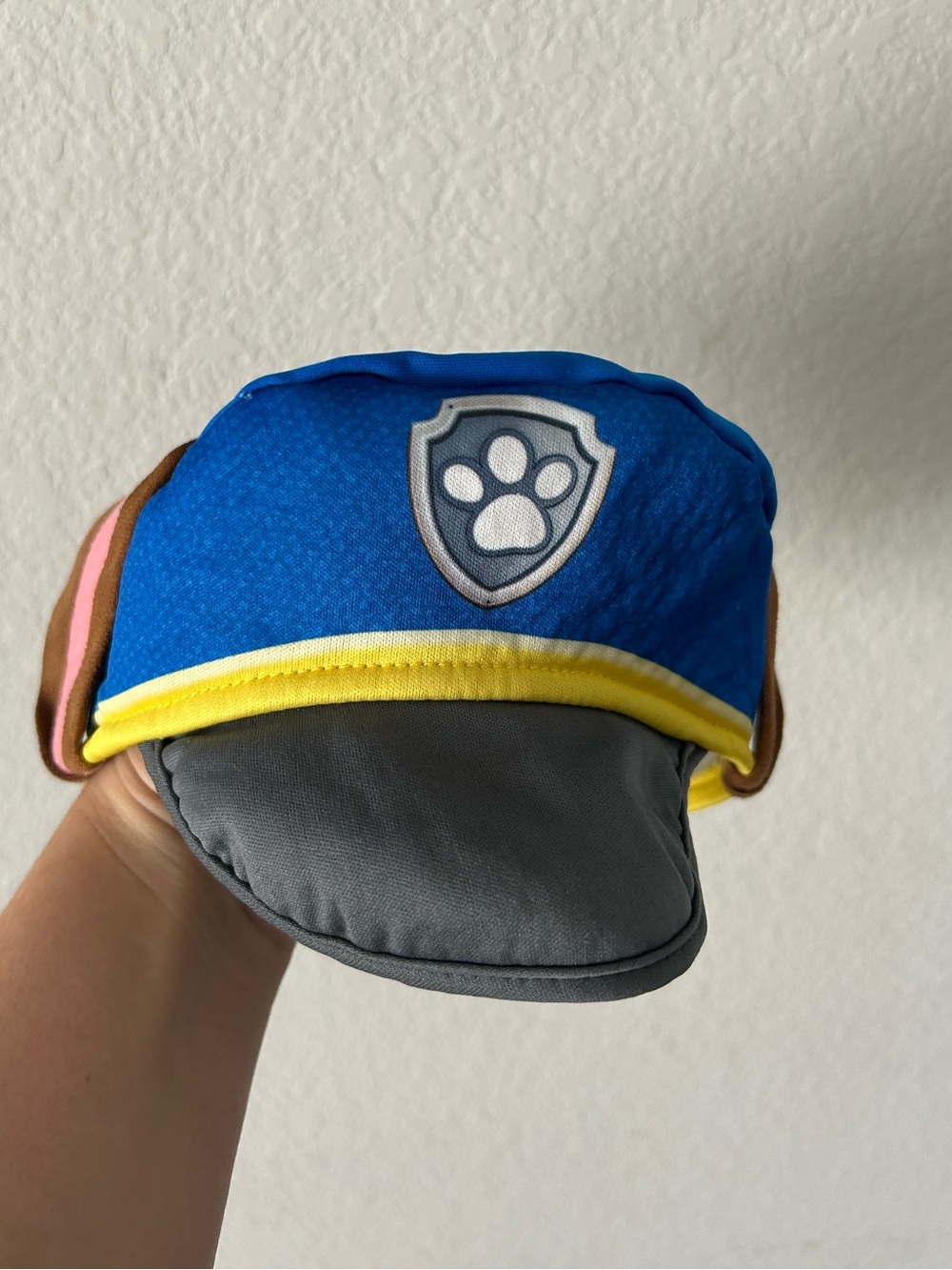 Paw Patrol Chase hat with dog ears children’s costume Halloween dress up size M